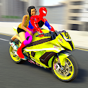 Superhero Bike Taxi: Bike Game