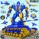 Army Tank Robot Car Games: