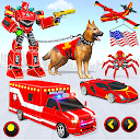 Ambulance Dog Robot Car Game