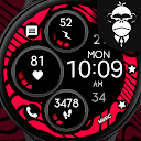 Digital Red Watch Face