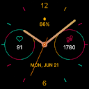 Color Analog Watch Face