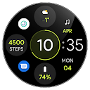 Awf OS 3 Digital: Watch face