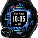 NXV90 Digital Tech Watch face